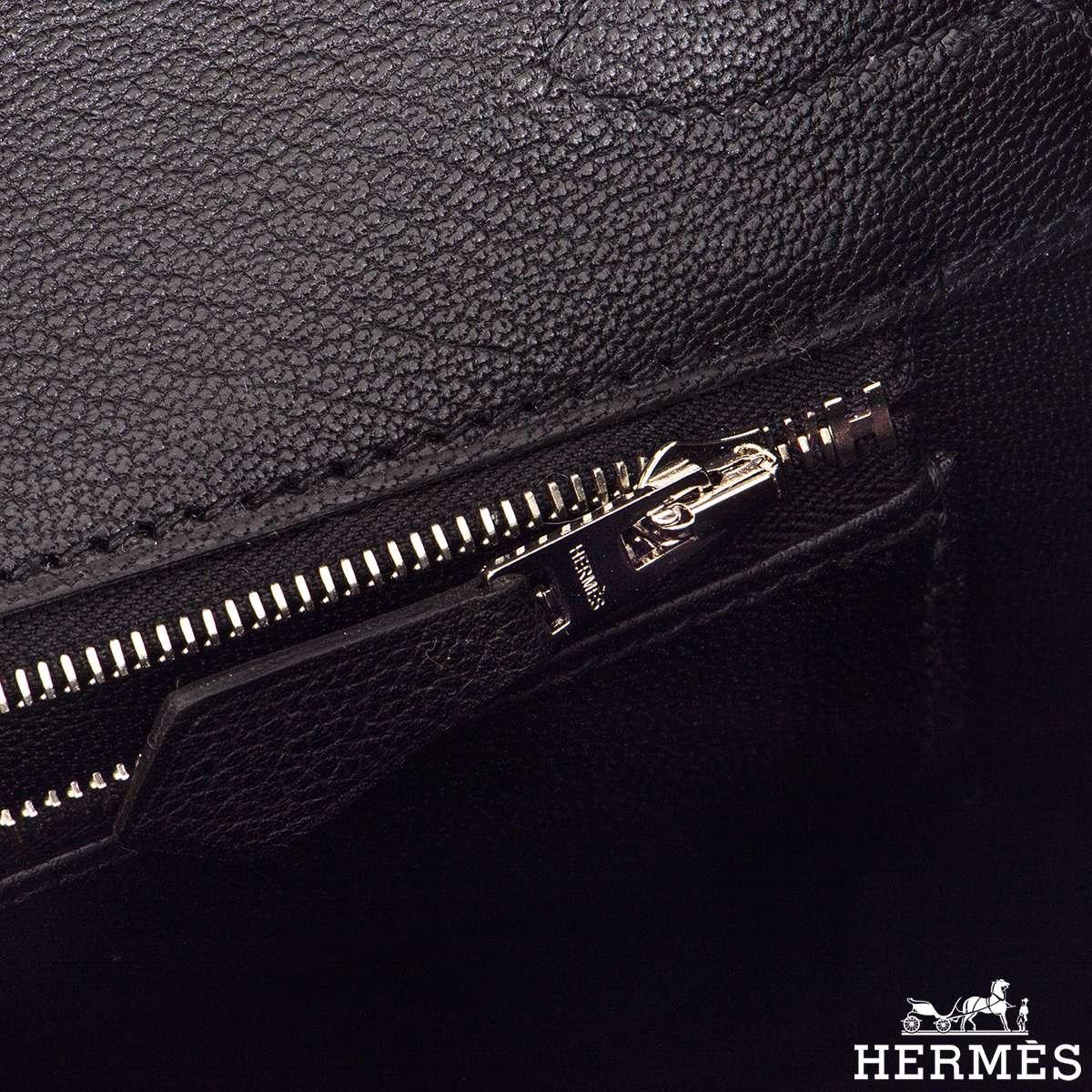 Hermes Birkin 30 Touch Bleu Encre/Bleu Encre Togo/Niloticus Lisse Shiny  Palladium Hardware #D - Vendome Monte Carlo